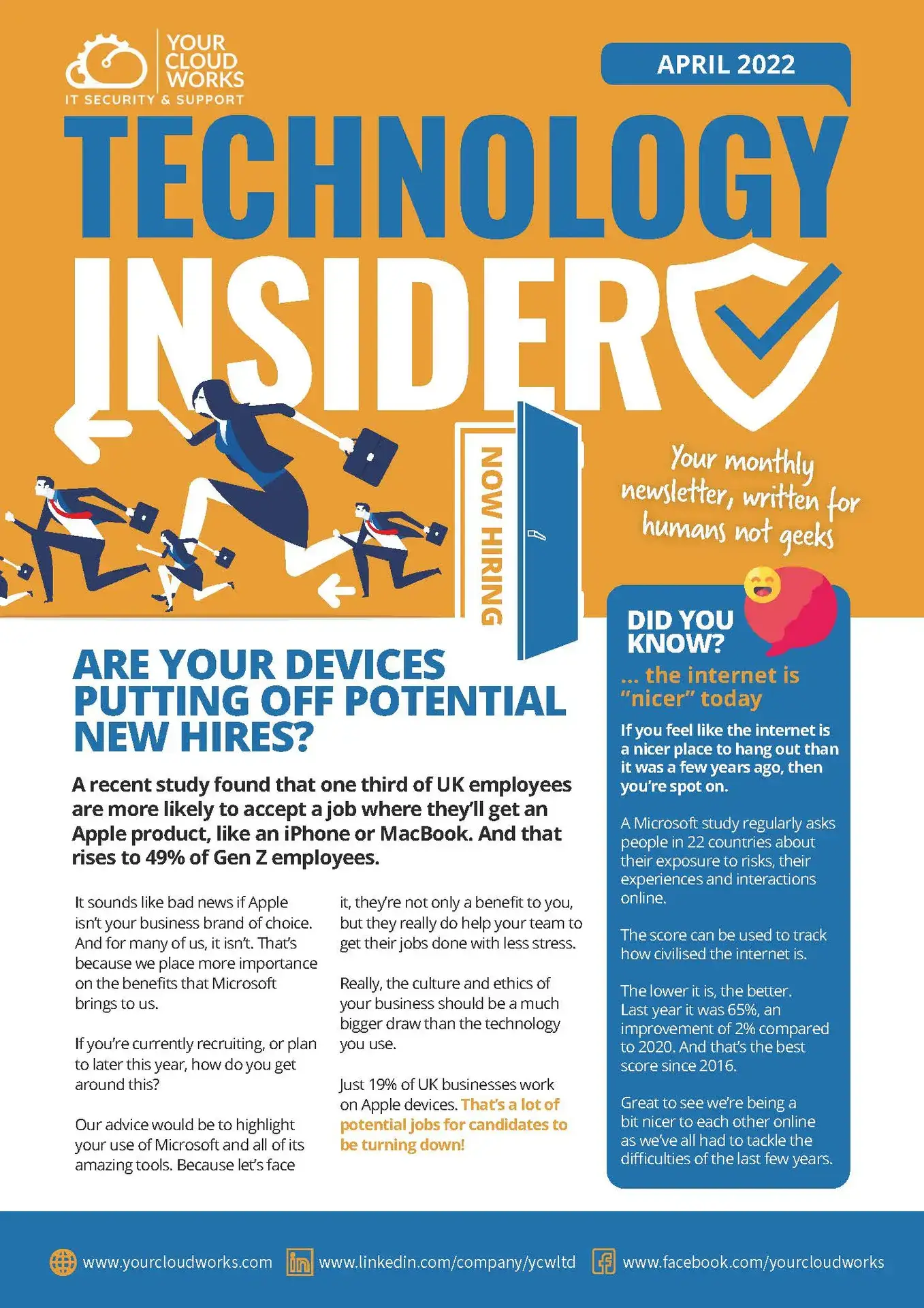 33% of UK employees are more likely to accept a job that includes MAC devices!