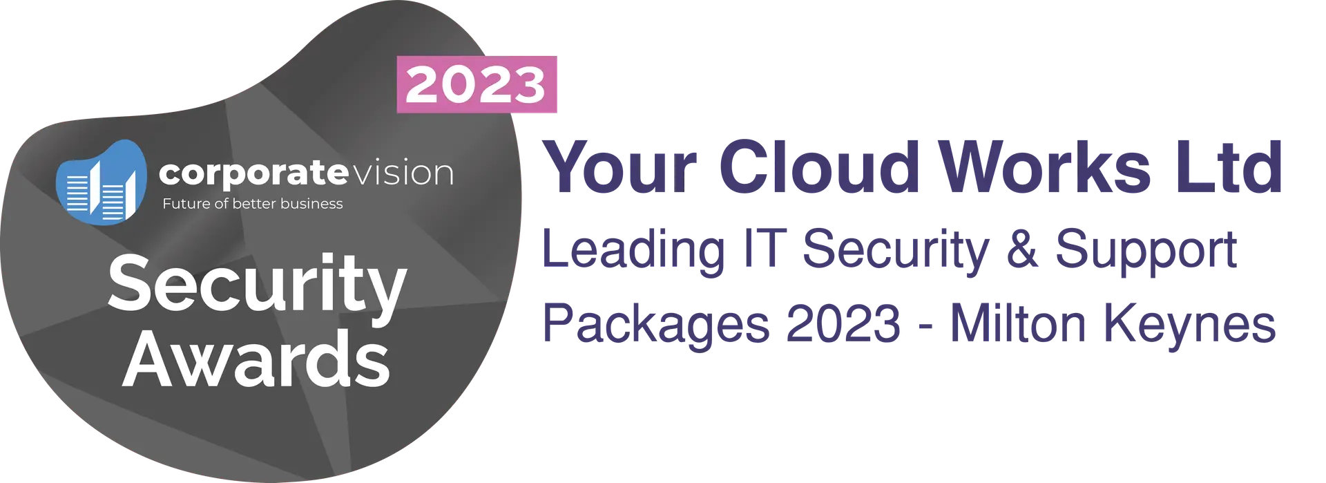 Corporate Vision Security Awards – 2023 Winner – Leading IT Security & Support Packages 2023 – Milton Keynes