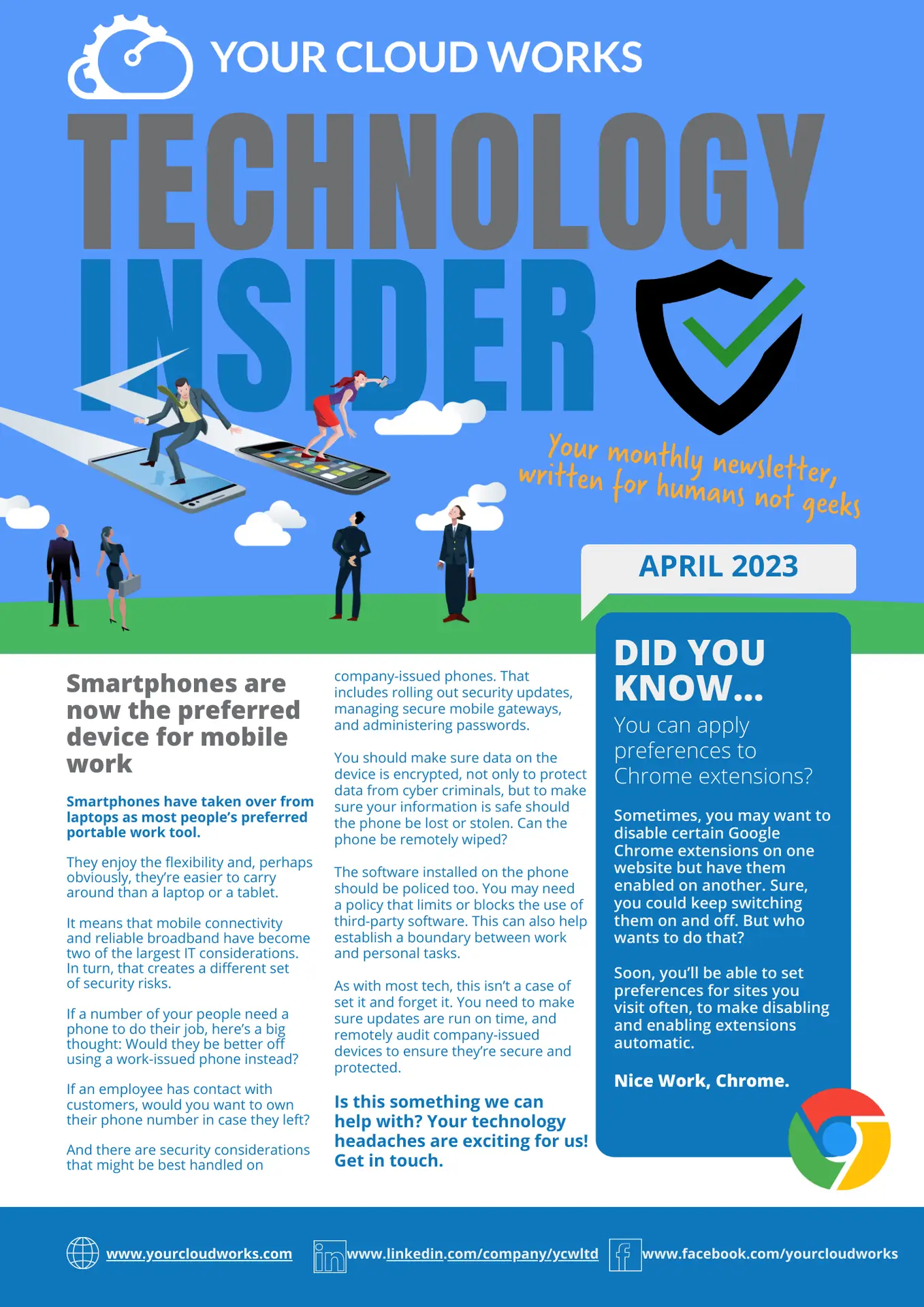 Smartphones are now the preferred device for mobile work